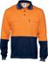 Picture of DNC Workwear Hi Vis Cool Breeze Cotton Jersey Long Sleeve Polo (3944)