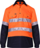 Picture of Ritemate Workwear Taped 2 Tone Closed Front Long Sleeve Shirt (RM105CFR)