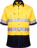 Picture of Ritemate Workwear Taped 2 Tone Vented Lightweight Open Front Short Sleeve Shirt (RM107V2RS)