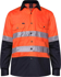 Picture of Ritemate Workwear Taped 2 Tone Vented Lightweight Open Front Long Sleeve Shirt (RM107V2R)