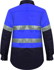 Picture of Ritemate Workwear Womens Taped 2 Tone Vented Lightweight Open Front Long Sleeve Shirt (RM208V2R)