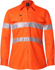 Picture of Ritemate Workwear Womens Taped Vented Lightweight Open Front Long Sleeve Shirt (RM208V3R)