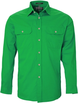 Picture of Ritemate Workwear Pilbara Mens Open Front Long Sleeve Shirt (RM500BT)