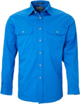 Picture of Ritemate Workwear Pilbara Mens Open Front  Light Weight Long Sleeve Shirt (RM500BT)