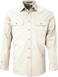 Picture of Ritemate Workwear Pilbara Mens Open Front  Light Weight Long Sleeve Shirt (RM500BT)