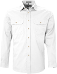 Picture of Ritemate Workwear Pilbara Mens Open Front  Light Weight Long Sleeve Shirt (RM500BT)