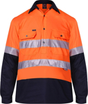 Picture of Ritemate Workwear Taped 2 Tone Vented Lightweight Closed Front Long Sleeve Shirt (RM107VCFR)