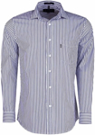 Picture of Ritemate Workwear Pilbara Mens Stripe Single Pocket Long Sleeve Shirt (RMPC012)