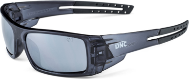 Picture of DNC Workwear Smoke Full Silver Mirror Falcon Safety Glasses (SP11522)