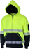 Picture of DNC Workwear Hi Vis Segmented Tape Full Zip Hoodie (3530)