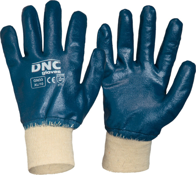 Picture of DNC Workwear Blue Nitrile Full Dip Gloves (GN33)