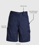 Picture of Syzmik Womens Plain Utility Shorts (ZWL011)