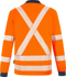 Picture of Syzmik Unisex Hi Vis Taped X Back NSW Rail Long Sleeve Polo (ZH690)