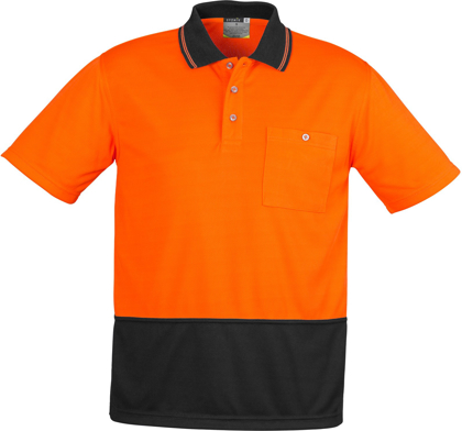 Picture of Syzmik Unisex Hi Vis Basic Short Sleeve Polo (ZH231)