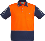 Picture of Syzmik Mens Hi Vis Zone Short Sleeve Polo (ZH236)