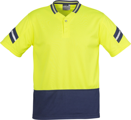 Picture of Syzmik Mens Hi Vis Astro Short Sleeve Polo (ZH245)