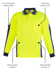 Picture of Syzmik Mens Hi Vis Squad Long Sleeve Polo (ZH238)