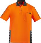 Picture of Syzmik Mens Hi Vis Komodo Short Sleeve Polo (ZH320)