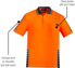 Picture of Syzmik Mens Hi Vis Komodo Short Sleeve Polo (ZH320)