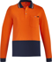 Picture of Syzmik Mens Hi Vis Cotton Long Sleeve Polo (ZH430)