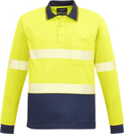 Picture of Syzmik Unisex Hi Vis Segmented Tape Long Sleeve Polo (ZH530)