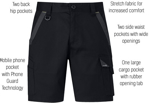 Picture of Syzmik Mens Streetworx Tough Short (ZS550)