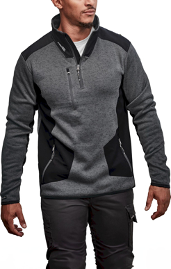Picture of Syzmik Unisex Streetworx Reinforced Knit 1/2 Zip Pullover (ZT380)
