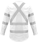 Picture of Syzmik Mens Bio Motion X Back Taped Long Sleeve Shirt (ZW621)