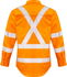 Picture of Syzmik Mens Hi Vis X Back Taped Long Sleeve Shirt (ZW690)