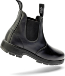 Picture of Mongrel Boots Unisex Black Oil Kip Elastic Sided Boot - Black (K91020)