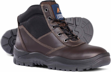 Picture of Mongrel Boots Non Safety Lace Up Boot - Brown (917030)