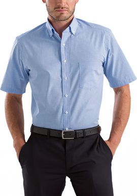 Picture of John Kevin Mens Multi Check Short Sleeve Shirt (455 Blue)