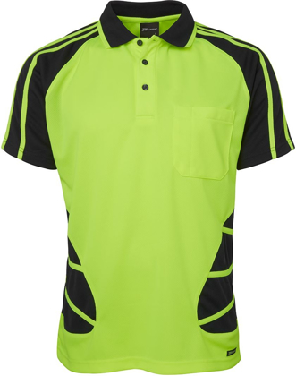 Picture of JB's Wear Hi Vis Short Sleeve Spider Polo (6HSP)