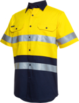 Picture of JB's Wear Hi Vis Short Sleeve Day & Night Work Shirt (6HSS)