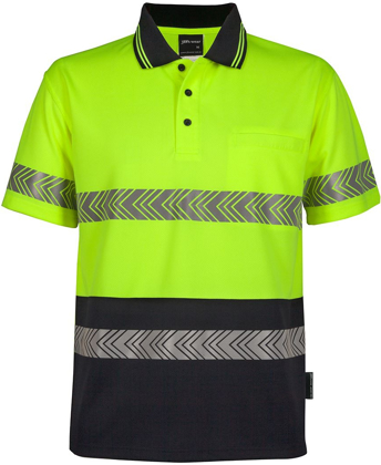 Picture of JB's Wear Hi Vis Short Sleeve Segmented Tape Polo (6HSST)