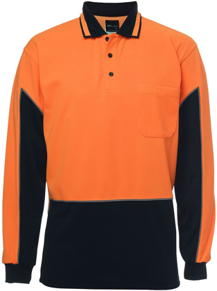 Picture of JB's Wear Hi Vis Long Sleeve Gap Polo (6HVGL)