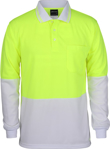 Picture of JB's Wear Hi Vis Long Sleeve Traditional Polo (6HVPL)