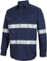 Picture of JB's Wear Close Front Long Sleeve 150g Work Shirt Reflective Tape (6HWCT)