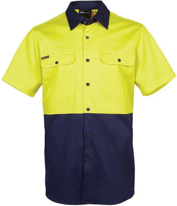 Picture of JB's Wear Hi Vis Short Sleeve 150G Work Shirt (6HWSS)