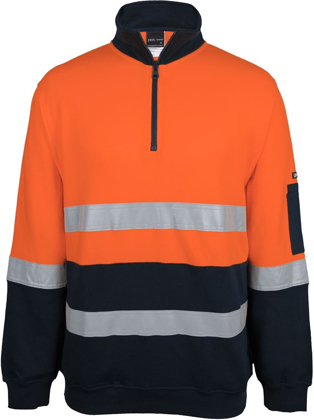 Picture of JB's Wear Hi Vis Day/Night 310 Cotton 1/2 Zip Fleece (6DVFM)