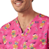 Picture of NNT Uniforms Unisex Christmas Gingerbread Surfer Scrub Top (CATRST-HPK)