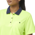 Picture of King Gee Womens Workcool Hyperfreeze Hi Vis Short Sleeve Polo Shirt (K44735)