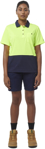 Picture of King Gee Womens Workcool Hyperfreeze Hi Vis Short Sleeve Polo Shirt (K44735)