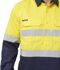 Picture of King Gee Originals Hi Vis Reflective Closed Front Long Sleeve Shirt (K54325)