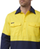 Picture of King Gee Workcool 2 Hi Vis Two Tone Closed Front Long Sleeve Shirt (K54876)