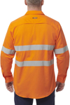 Picture of King Gee Workcool 2 Hi Vis Reflective Long Sleeve Work Shirt (K54890)