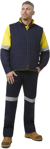 Picture of King Gee Originals 3 in 1 Hi Vis Cotton Drill Reflective Work Jacket (K55400)