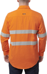 Picture of King Gee Shieldtec Lenzing FR Hi Vis Spliced Open Front Taped Shirt (K84001)