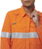 Picture of King Gee Womens Shieldtec Lenzing FR Hi Vis Open Front Taped Shirt (K84003)