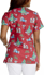 Picture of Cherokee Scrubs Womens Meowy Christmouse Scrub Top (CK616 MWCM)